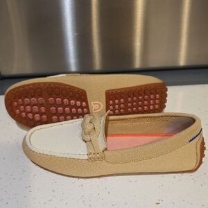 Women's Tan and Cream Loafers